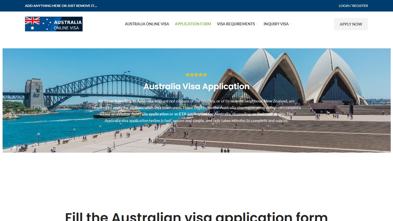 application – Australia ETA Online